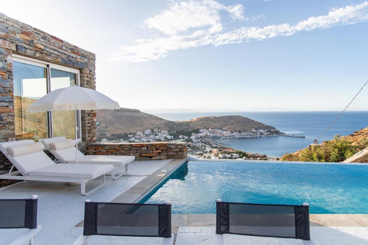 Luxurious Villa Lune With A Swimming Pool And A Fantastic Sea And Sunset View Ioulis Exterior photo