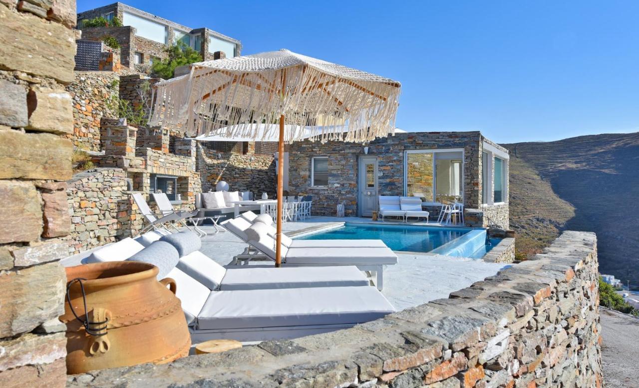 Luxurious Villa Lune With A Swimming Pool And A Fantastic Sea And Sunset View Ioulis Exterior photo