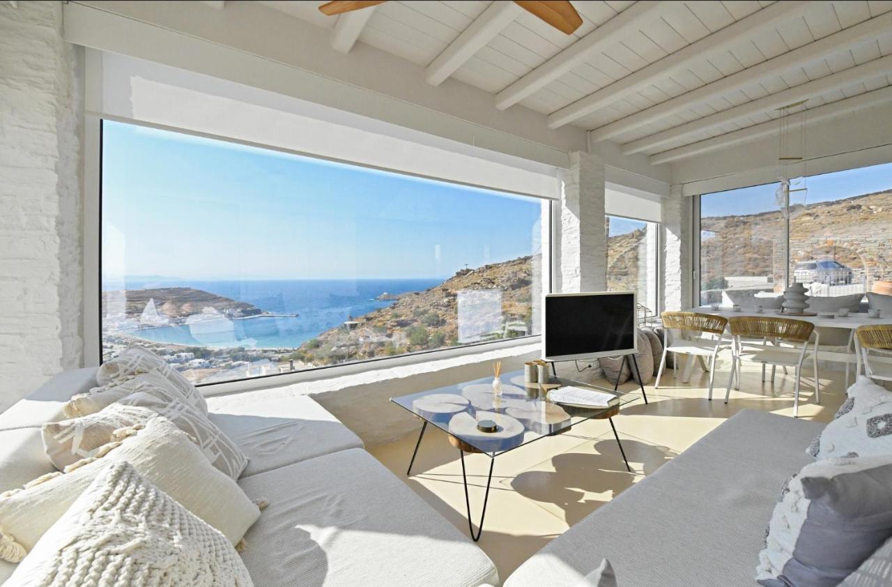Luxurious Villa Lune With A Swimming Pool And A Fantastic Sea And Sunset View Ioulis Exterior photo